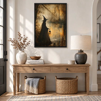 Witch Forest Lantern Fantasy Wall Art 6