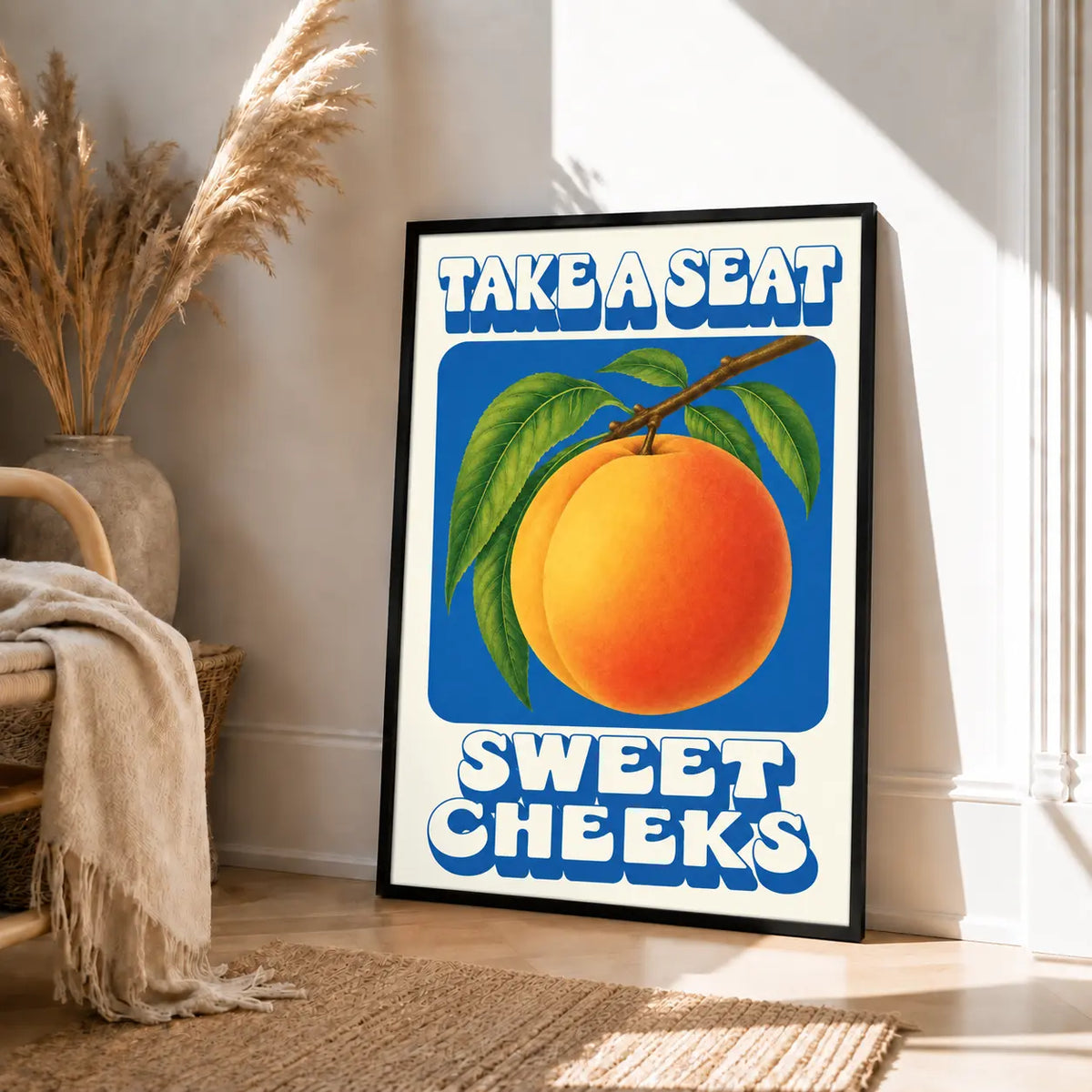 Sweet Peach Typography Wall Art 4