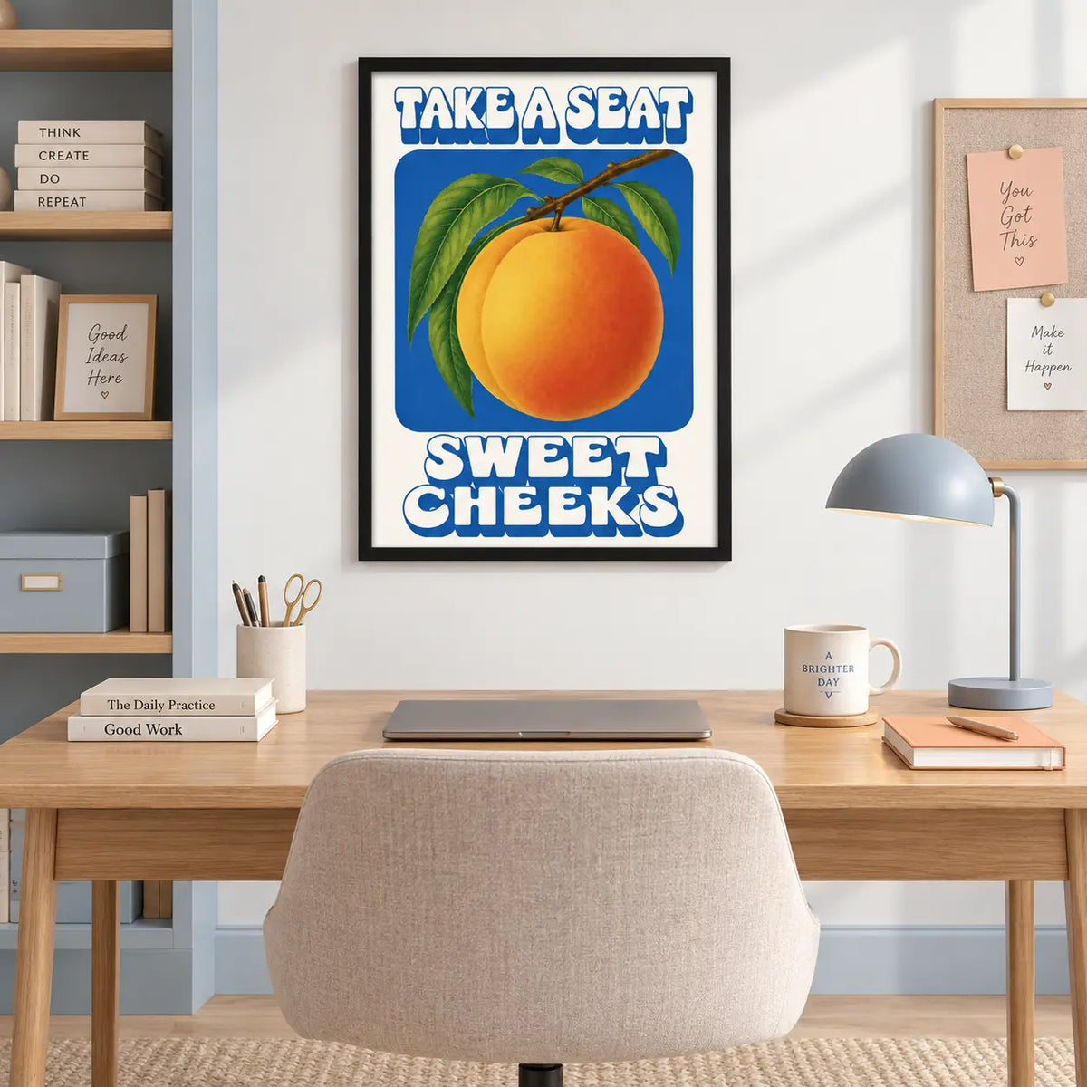 Sweet Peach Typography Wall Art 6