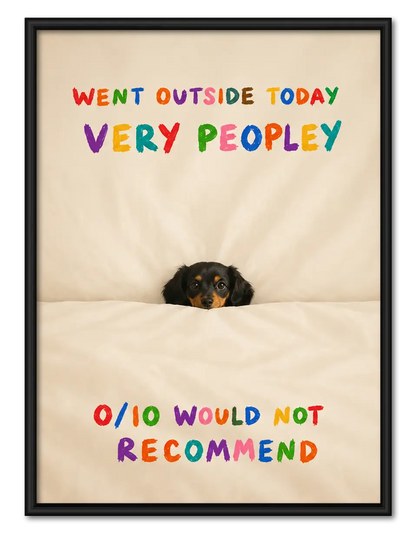Funny Dog Bedroom Review Wall Art 1