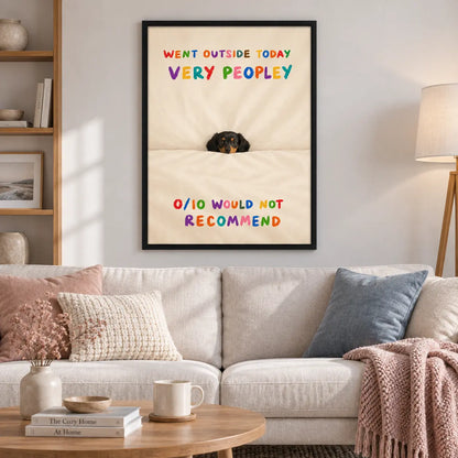 Funny Dog Bedroom Review Wall Art 2