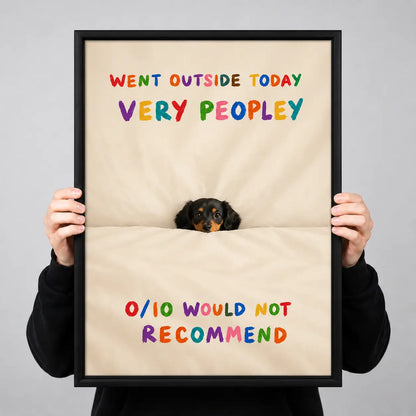 Funny Dog Bedroom Review Wall Art 3