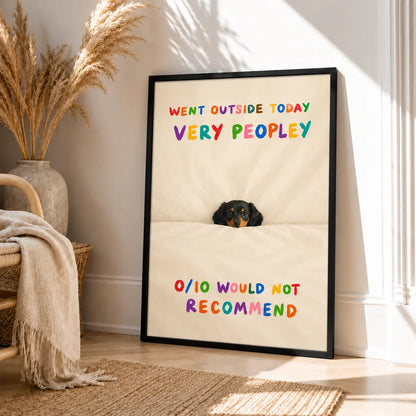 Funny Dog Bedroom Review Wall Art 4