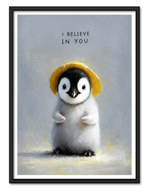 I Believe In You Penguin Wall Art