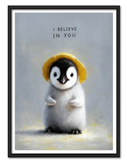 I Believe In You Penguin Wall Art