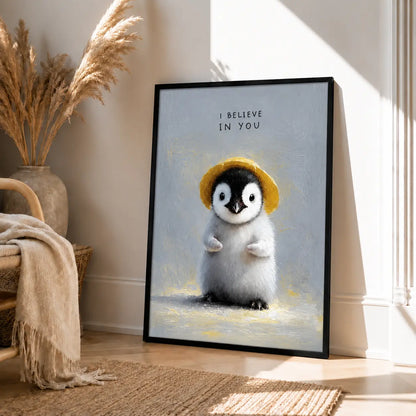 I Believe In You Penguin Wall Art 4