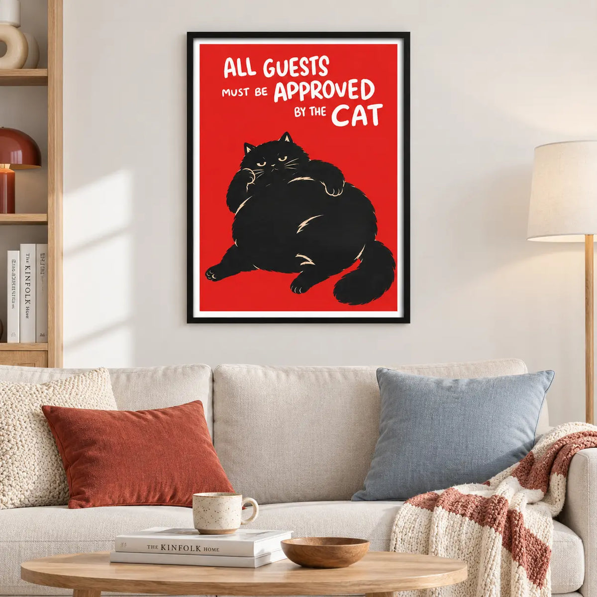 Cat Approved Guest Rules Wall Art 2