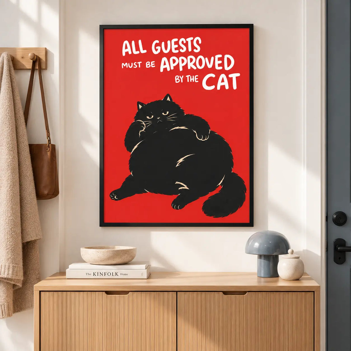Cat Approved Guest Rules Wall Art 4