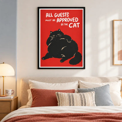 Cat Approved Guest Rules Wall Art 5
