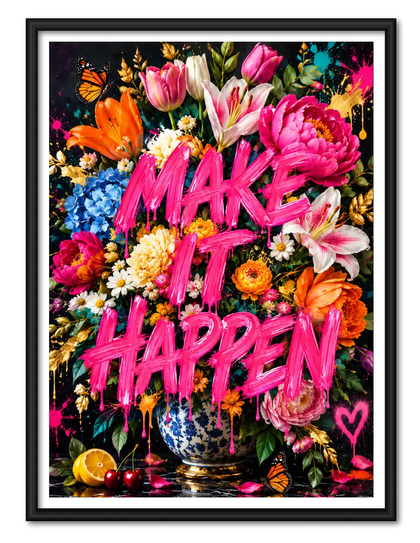 Do Epic Shit Floral Quote Wall Art