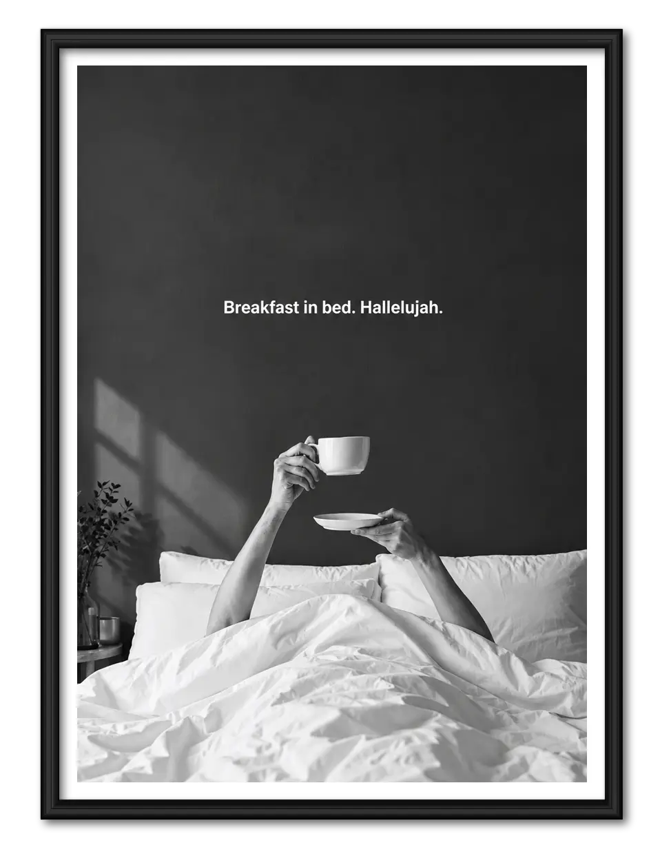 Breakfast In Bed Minimal Photography Wall Art 1