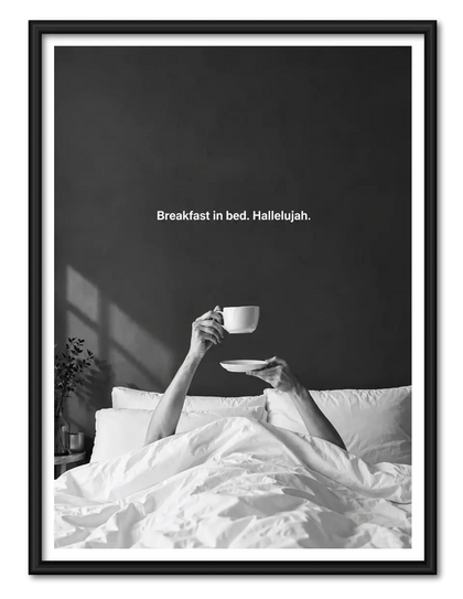 Breakfast In Bed Minimal Photography Wall Art