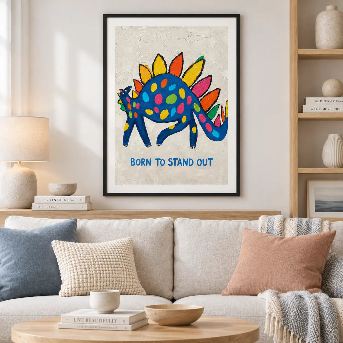Born To Stand Out Dinosaur Wall Art 2