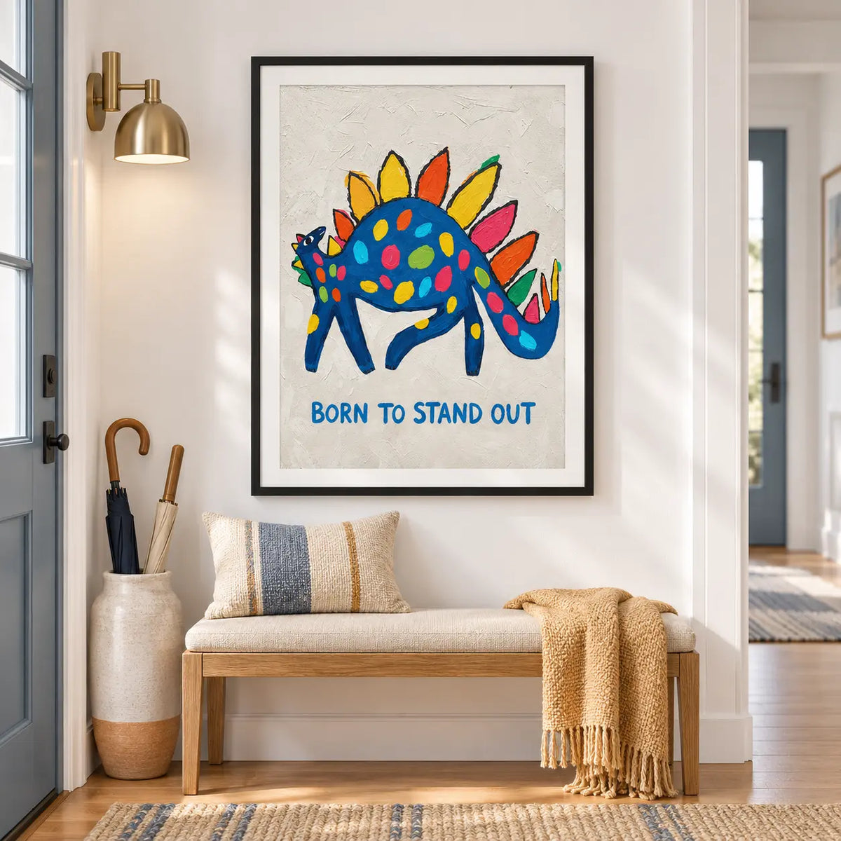 Born To Stand Out Dinosaur Wall Art 4