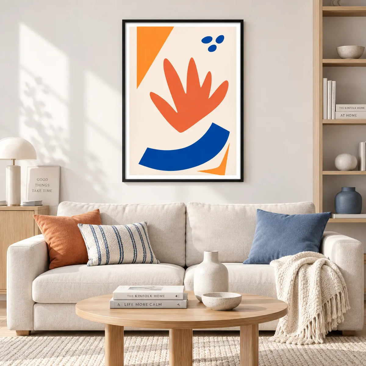 Modern Abstract Color Block Wall Art 2