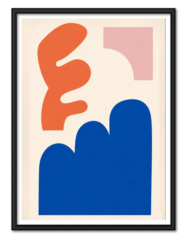 Modern Organic Shape Abstract Wall Art