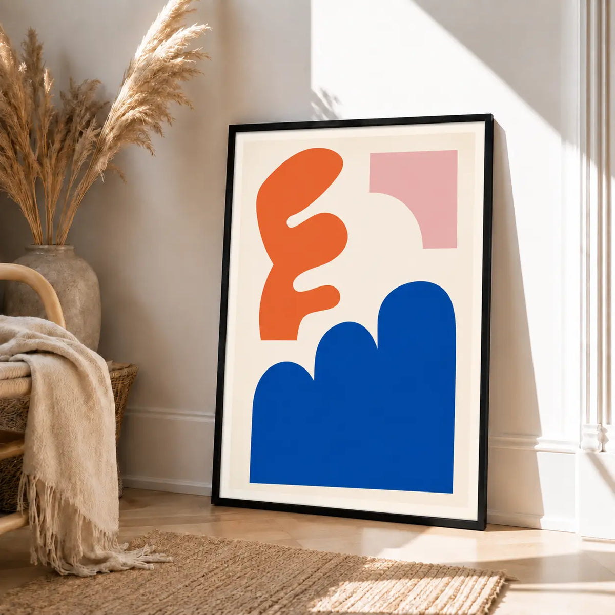 Modern Organic Shape Abstract Wall Art 4