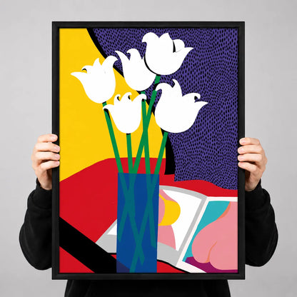 Abstract Tulip Color Block Wall Art 3