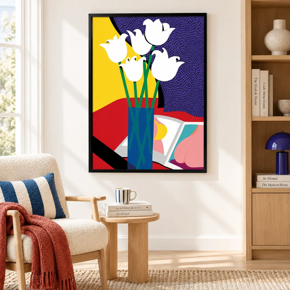 Abstract Tulip Color Block Wall Art 5