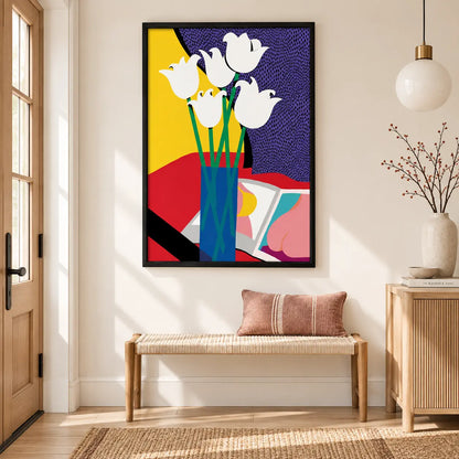 Abstract Tulip Color Block Wall Art 6