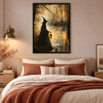 Witch Forest Lantern Fantasy Wall Art 5