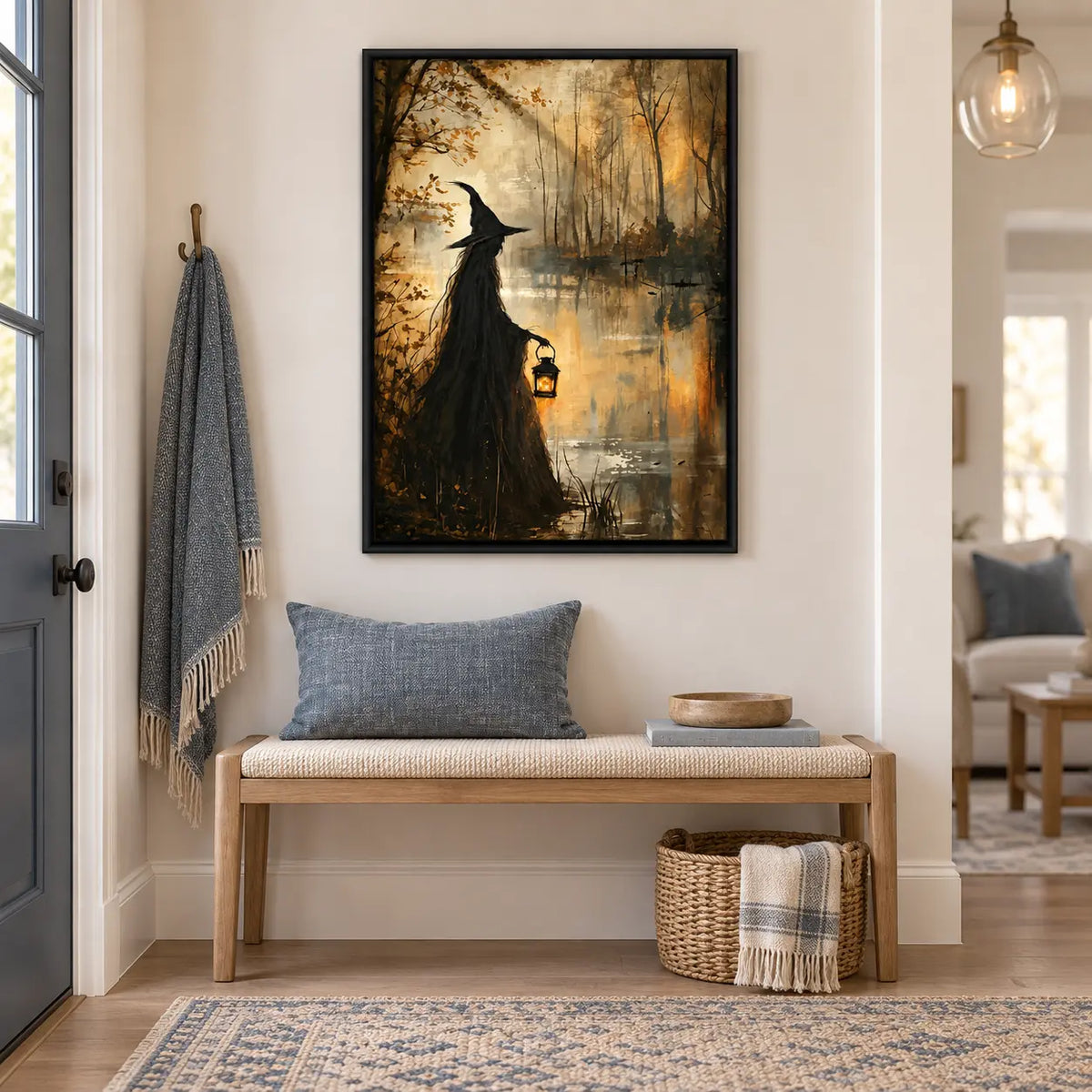 Witch Forest Lantern Fantasy Wall Art 6
