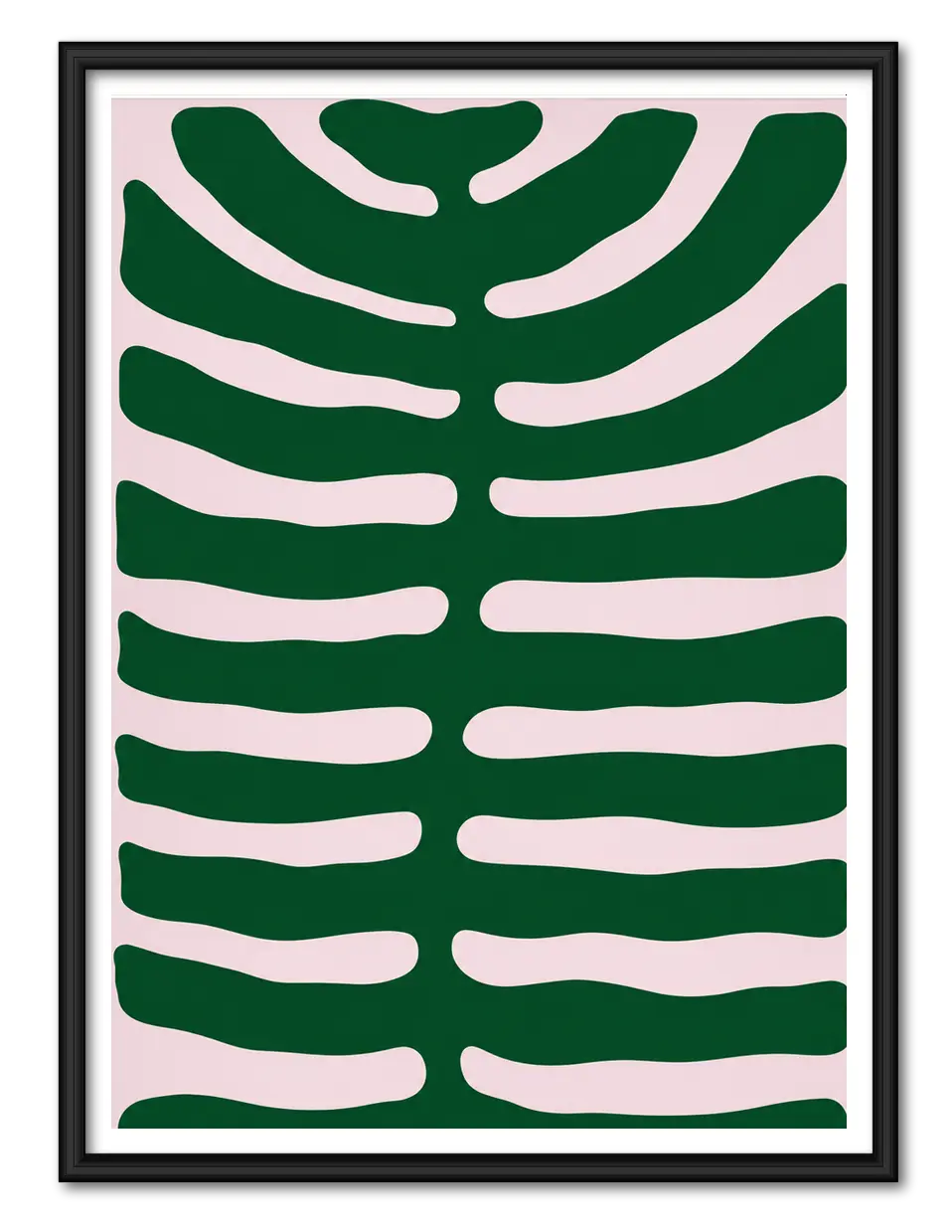 Green Organic Abstract Shape Wall Art 1