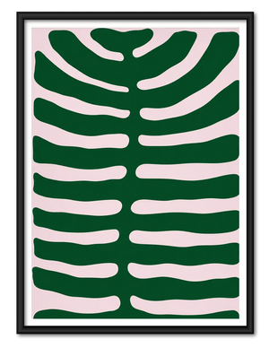 Green Organic Abstract Shape Wall Art