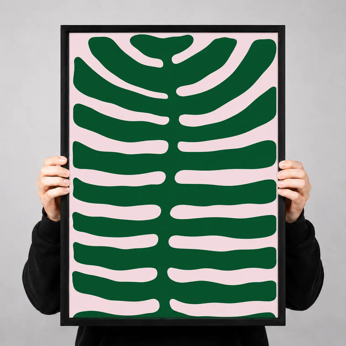 Green Organic Abstract Shape Wall Art 3