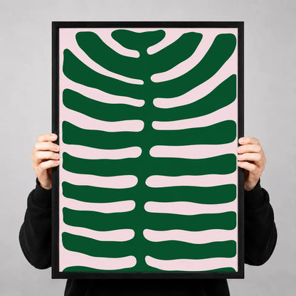 Green Organic Abstract Shape Wall Art 3