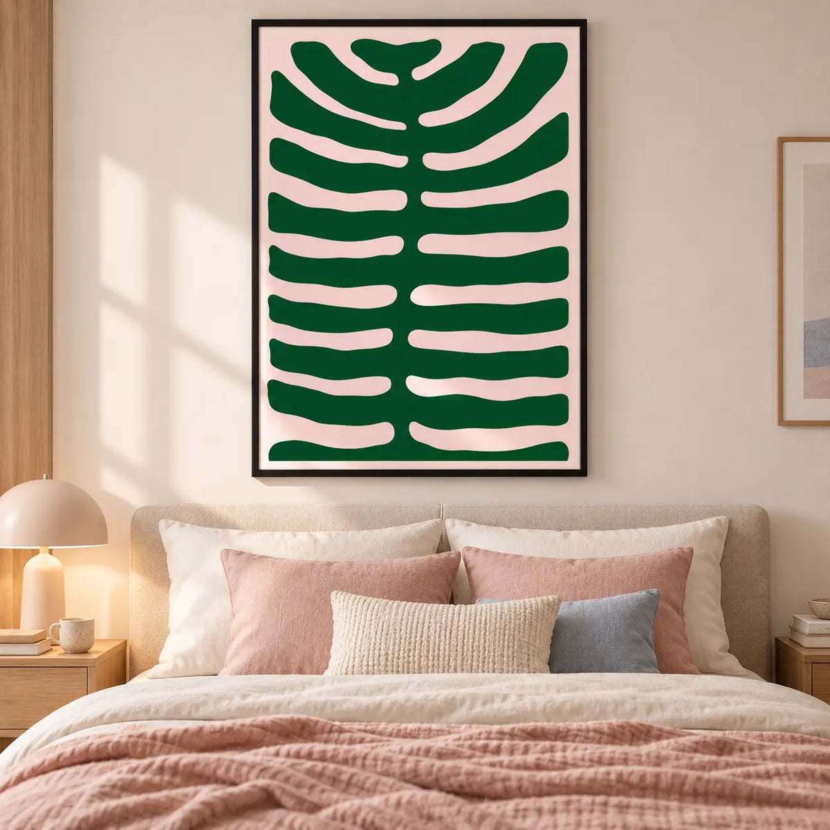 Green Organic Abstract Shape Wall Art 6