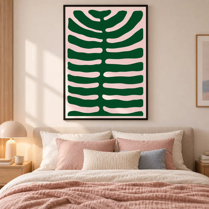 Green Organic Abstract Shape Wall Art 6