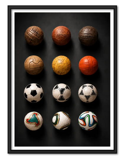 Vintage Football Collection Wall Art