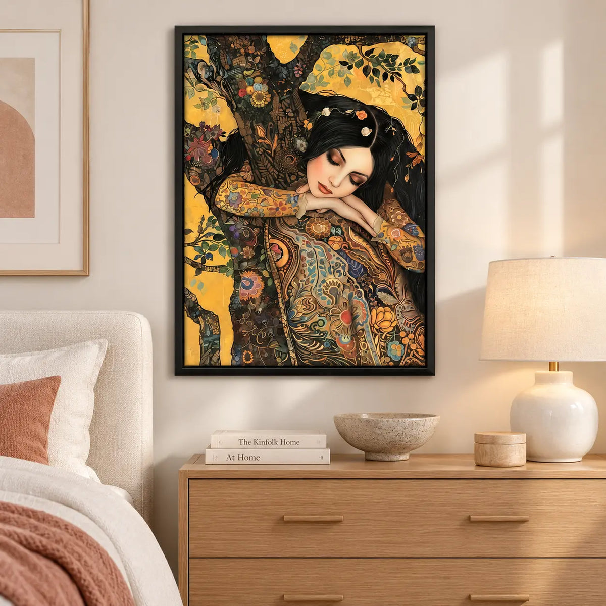 Floral Woman Tree Portrait Wall Art 6