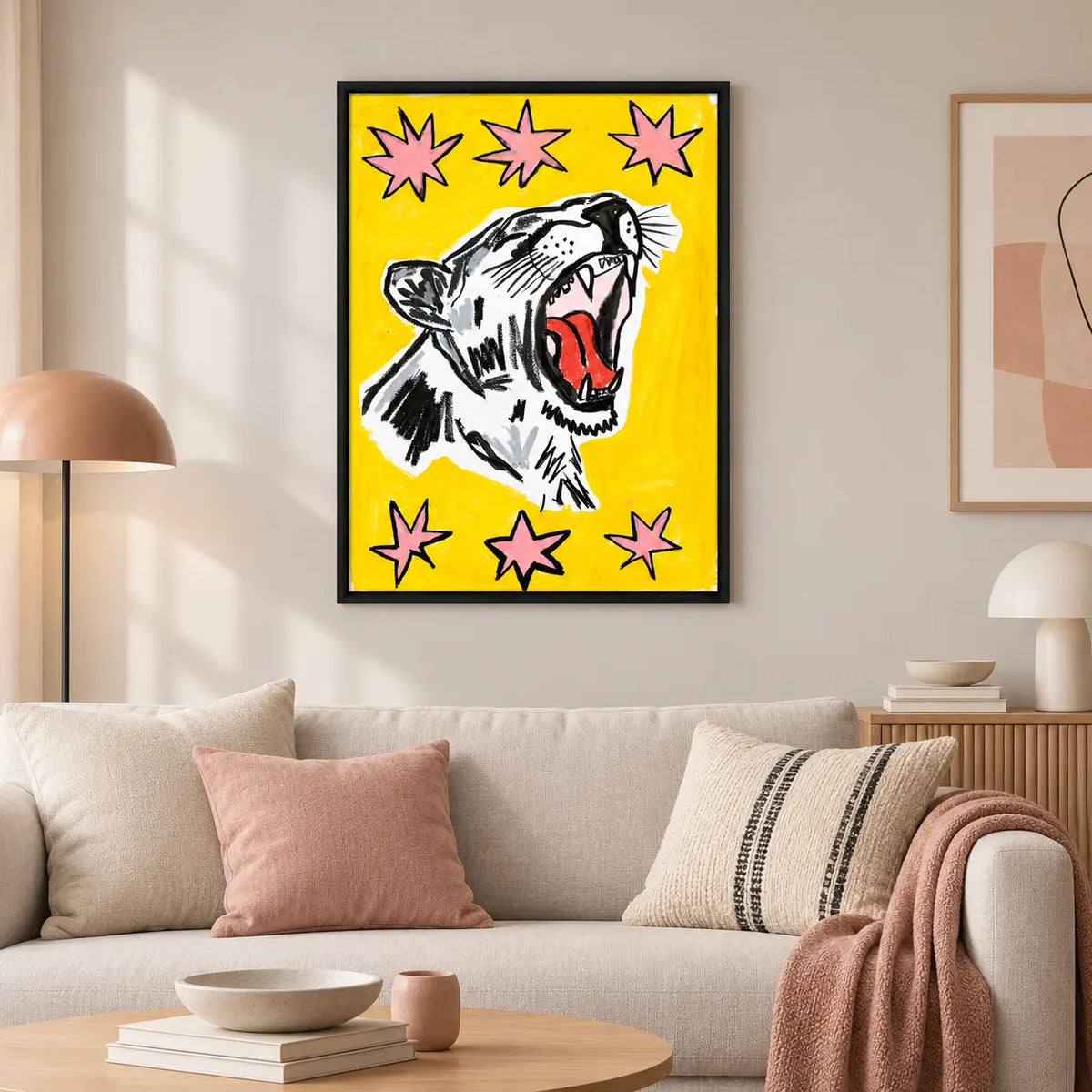 Wild Tiger Pop Art Wall Art 2
