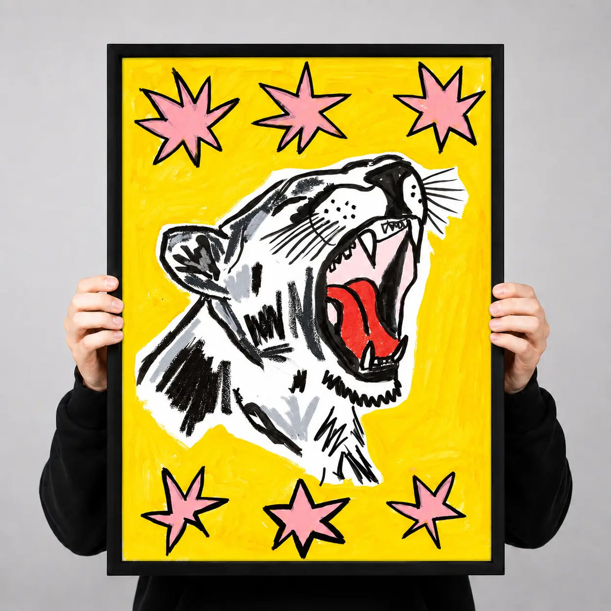 Wild Tiger Pop Art Wall Art 3