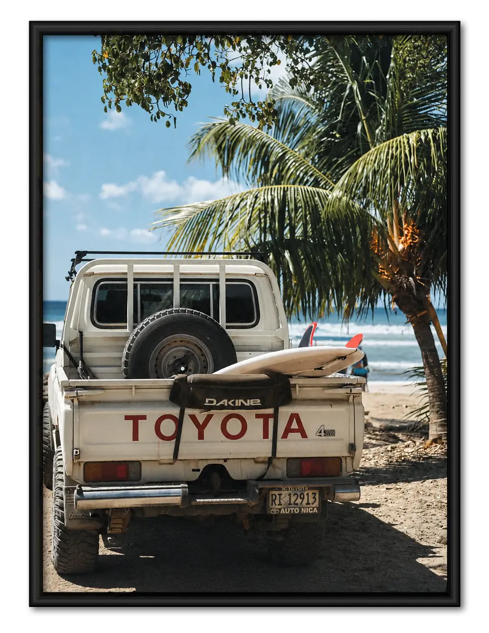 Vintage Toyota Beach Surf Travel Wall Art 1