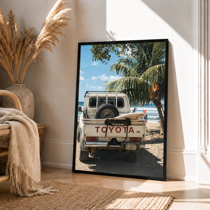 Vintage Toyota Beach Surf Travel Wall Art 4
