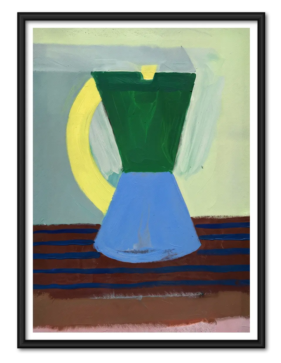 Colorful Retro Coffee Maker Wall Art