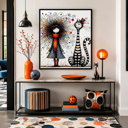 Natural Wood Canvas – High-Quality Abstract Art  Perfect for Living Room & Office