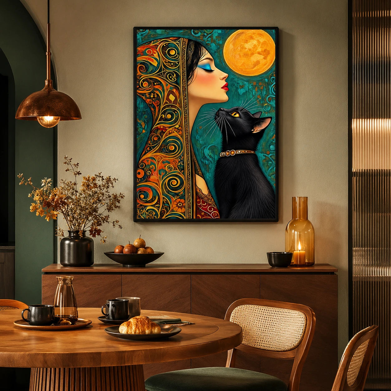 Natural Wood Grain Canvas Decorative Painting – High-Quality Abstract Art  Ideal for Living Rooms and Offices