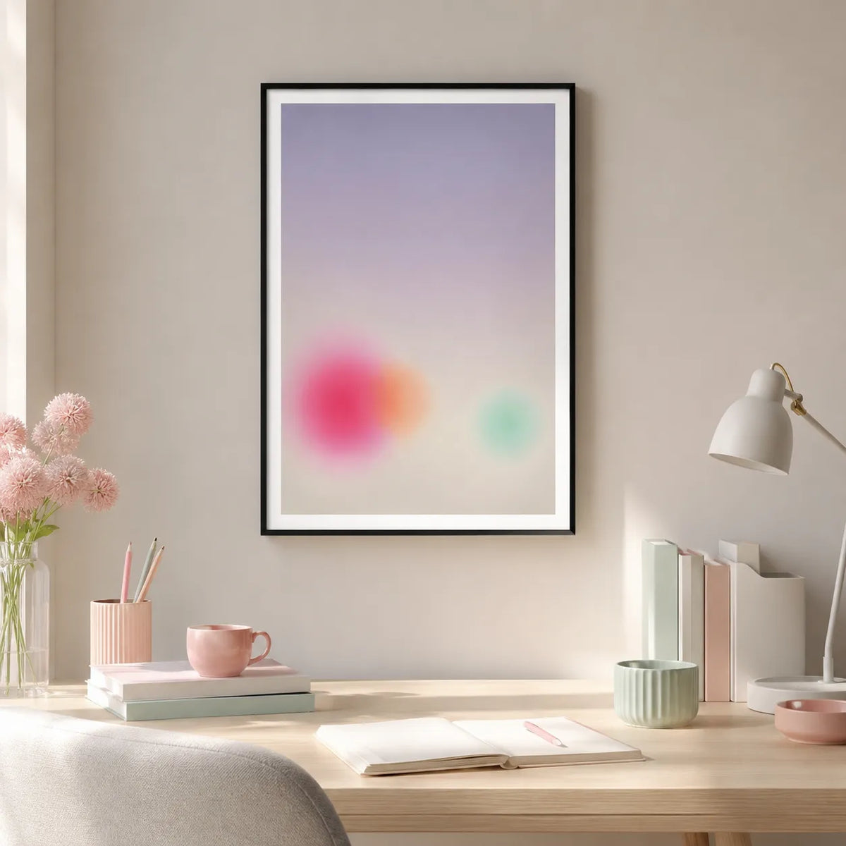 Soft Blurred Color Field Wall Art 2