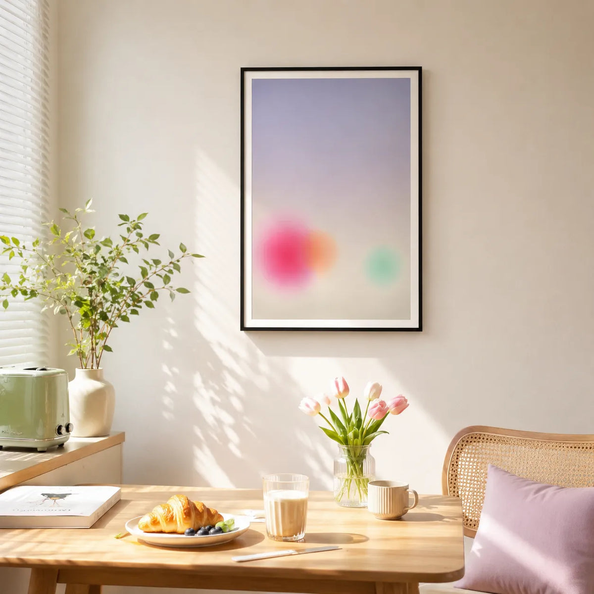 Soft Blurred Color Field Wall Art 4