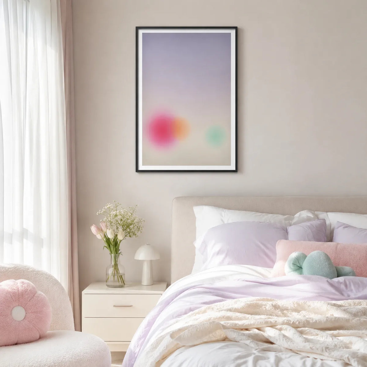 Soft Blurred Color Field Wall Art 7