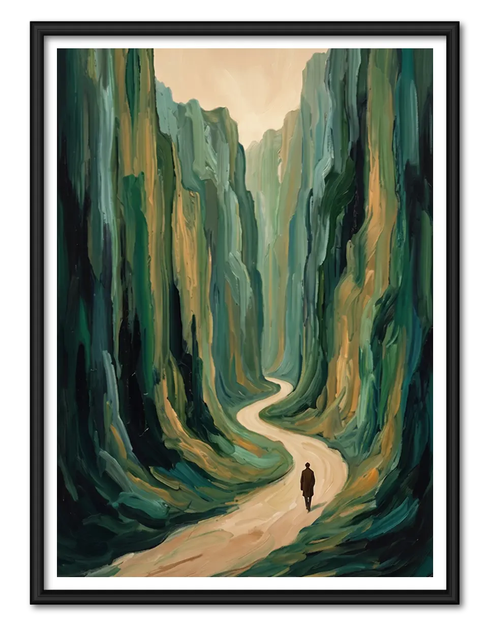 Winding Canyon Path Wall Art 1
