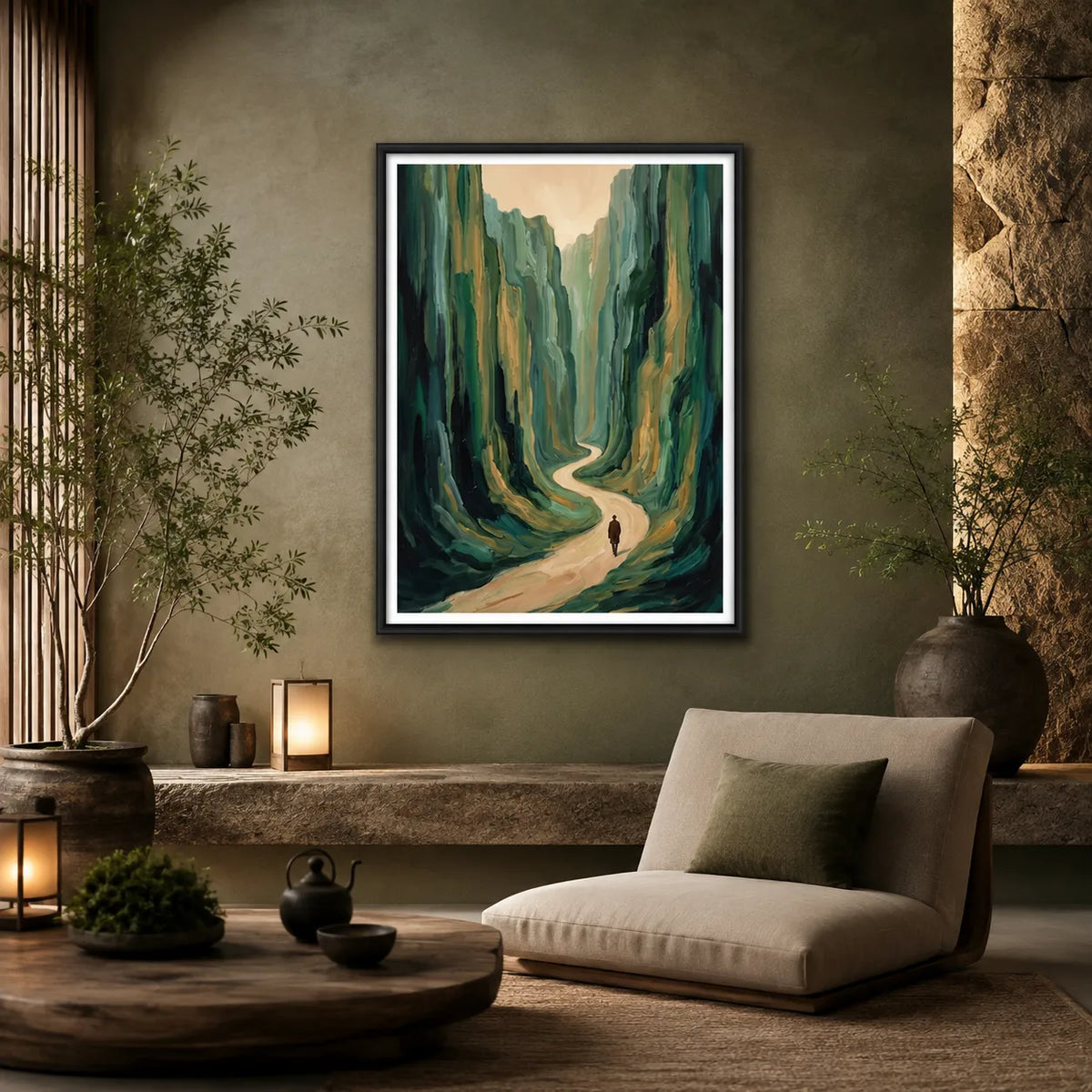 Winding Canyon Path Wall Art 5
