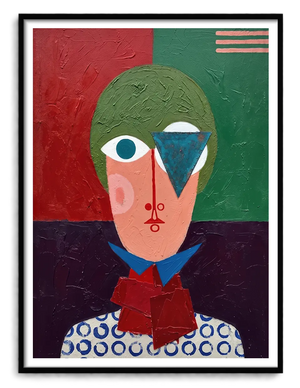 Abstract Geometric Portrait Wall Art