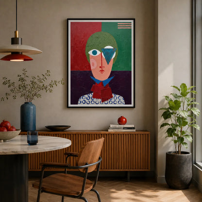 Abstract Geometric Portrait Wall Art 2