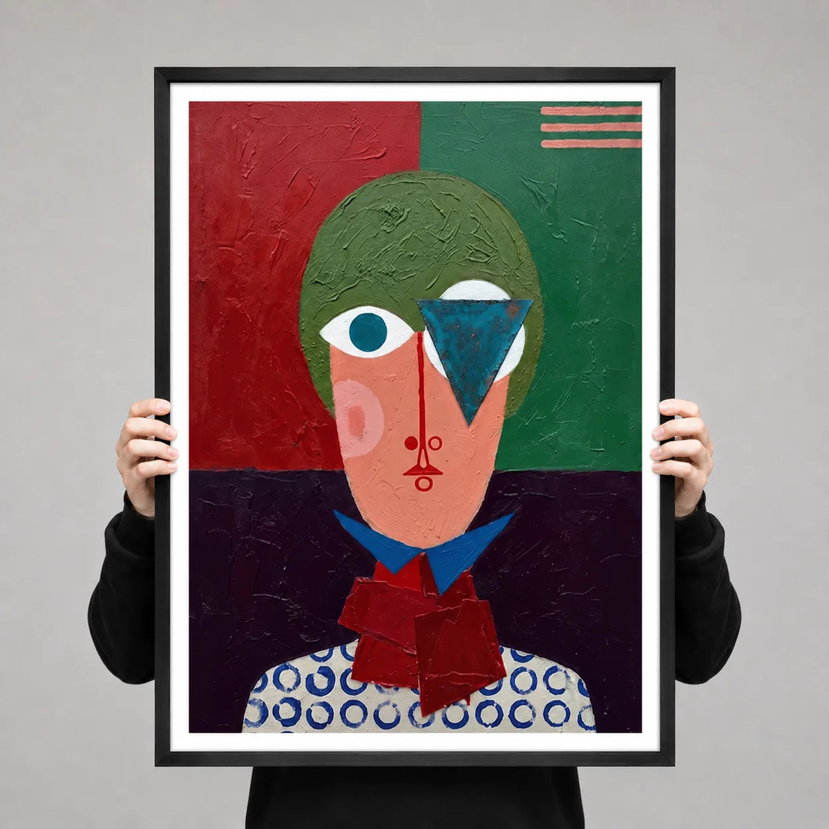 Abstract Geometric Portrait Wall Art 3