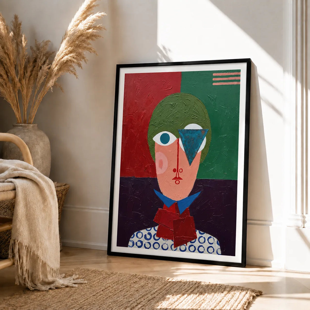 Abstract Geometric Portrait Wall Art 4